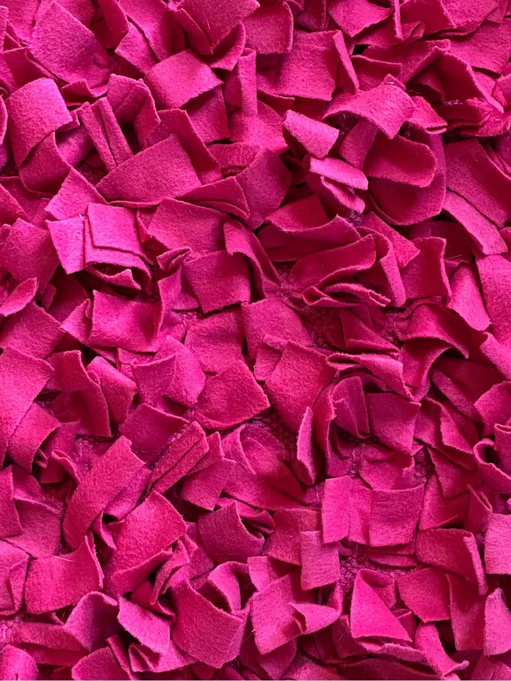 Hot Pink Shaggy Accent Rug